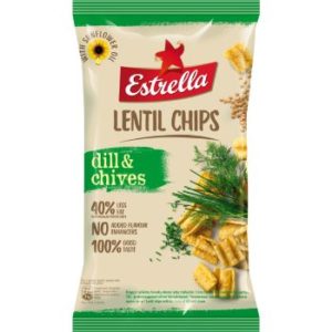 Čipsi lēcu ar dillēm un maurlokiem100g