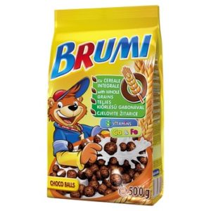 Pārslas šok.bumbiņas ar pilngr. Brumi 500g