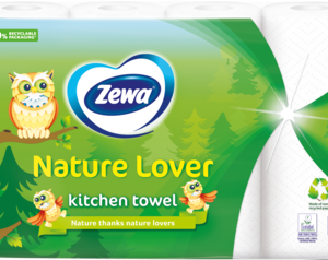 Papīra dvieļi Zewa Nature Lover Pūce 4ruļļi