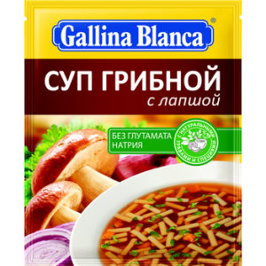 Zupa sēņu ar nūdelēm Gallina Blanca 52g
