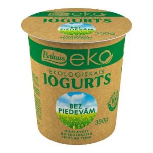 Jogurts Ekoloģiskais bez piedevām 3.5-4.5% 350g