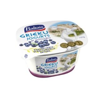 Jogurts Grieķu Baltais ar mellenēm 1.6% 160g