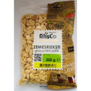 Zemesrieksti lobīti grauzdēti sāļie 200g