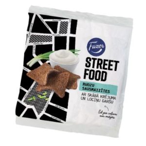 Sausmaizītes rudzu Street Food ar skābā krēj. un lociņu garš