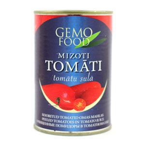 Tomāti mizoti savā sulā 425 ml