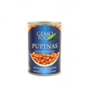 Pupiņas tomātu mērcē Gemo Foods 425ml