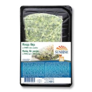 Mintajas fileja ar spinātu mērci Sunrise 400g