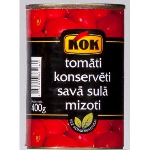 Tomāti mizoti savā sulā 400g/240g