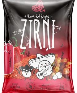 Uzkoda kraukšķīgās zirņi slaidais čili 50g