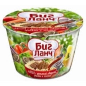 Nūdeles Big Lanč ātrai pagat. ar lielopu gaļu 90g