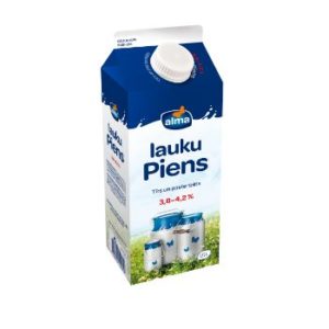 Piens Lauku 3.8-4.2% Alma ar korķi 1.5l