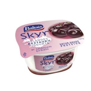 Jogurts Baltais Skyr ar saldajaiem ķiršiem 160g