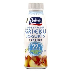 Jogurts Grieķu dzeramais persiku 330g