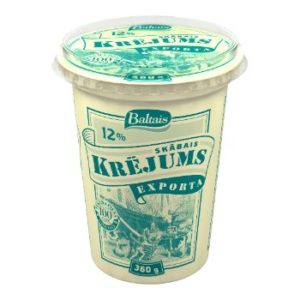 Krējums skābais Exporta 12% 360g