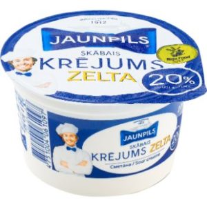 Krējums skābais Zelta 20% Jaunpils 200g