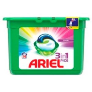 Veļas mazgāšanas kapsulas Ariel Color 3in1 14gb