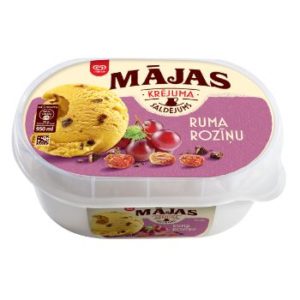 Saldējums Mājas ruma rozīņu 950ml/510g