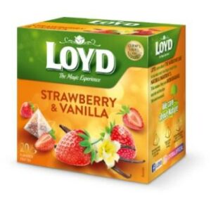 Tēja Loyd Pyramids augļu ar zemeņu vaniļas garšu 40g