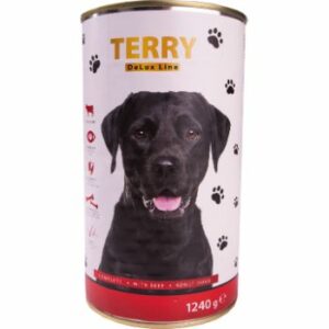 Konservi sunim Terry De Lux liellopu 1.24kg