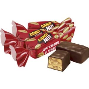 Konfektes šokolādes Candy Nut ar zemesriekstiem Roshen