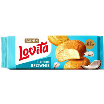 A6B618CA8F7215A06E29D4DC0BEE55D689EFD16F92D4960718B2C6E74EF9A2E4 Cepumi Lovita ar koksriekstiem Blondie Brownie Roshen 152g
